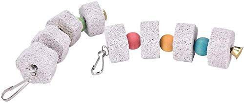 Parrot molar stone, beak grinding stone, hamster rabbit flower molar string, parrot molar chewing bird toy