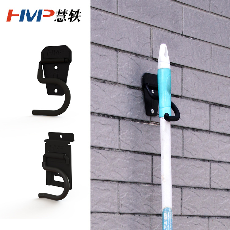 630 # gancho de trapeador negro (sin tornillos)