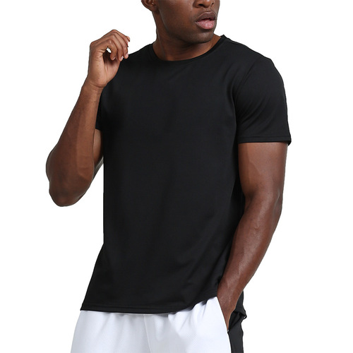 Summer Quick-Dry Athletic Fitness Short-Sleeve T-Shirt for Men Running Outdoor Basketball Quick-Dry Clothes Brand Sports Clothing Trendy