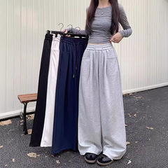 【工場現物】2024秋衛ズボン女子高腰ストレートパンツワイドパンツ