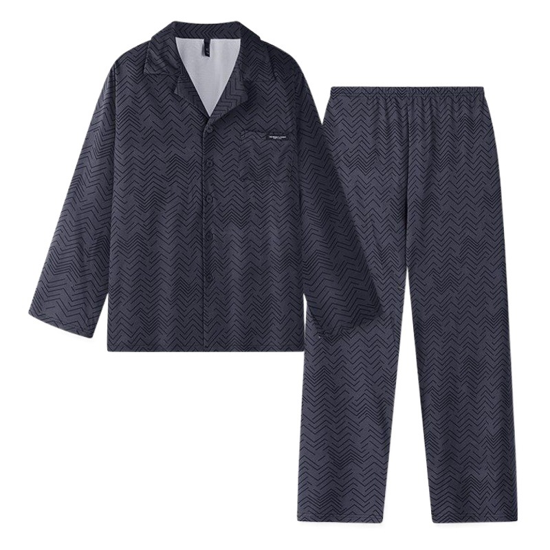 Pijamas de los hombres Primavera y Otoño Invierno 100% algodón de manga larga pantalones delgados más tamaño desgaste de alto nivel de los hombres de verano ropa de casa