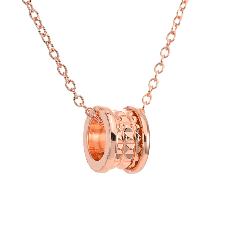 Rose gold rivet style