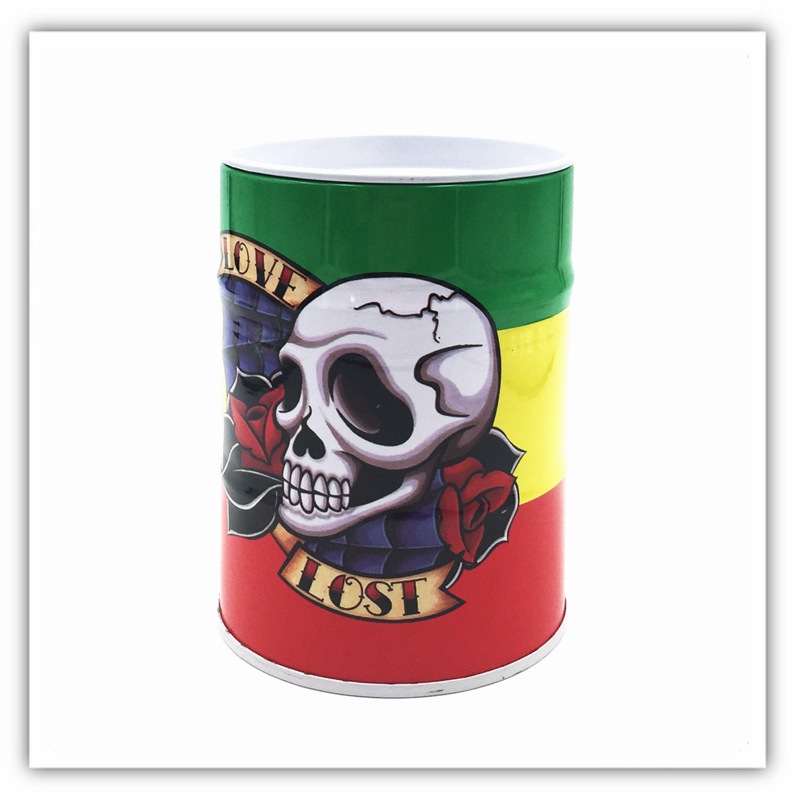 Moda japonesa de moda barril de aceite cenicero personalidad mini cenicero de acero inoxidable barril de gasolina cenicero