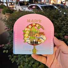 广西桂林文创纪念品旅行礼品创意文化景点冰箱装饰金属冰箱贴批发