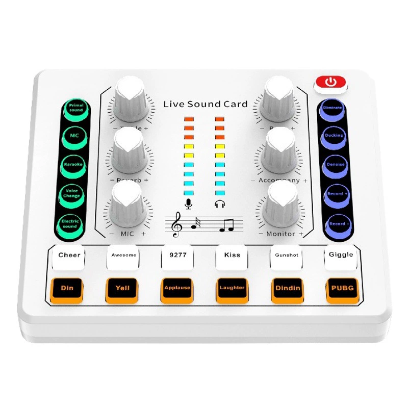 M8 английская звуковая карта прямая трансляция, посвященная полному набору различных музыкальных инструментов по желанию Микрофон 48 В Компьютер мобильный телефон Универсальный