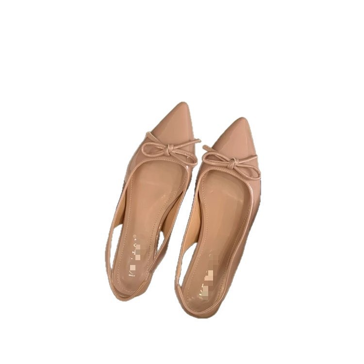 Explosión de tacones agudos arco sandalias de cabeza para mujeres 2026 leer el nuevo estilo de verano francés casual zapatos simples cómodos transpirables