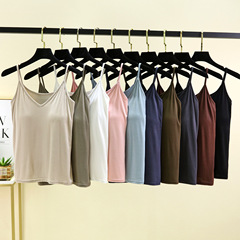 Pure Color Bralette Backless Tank Top for Women Summer Plus Size V-Neck Bodysuit Nubra Lingerie Underwear