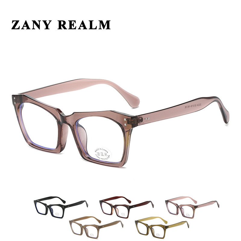 Nuevo ojo de gato retro cara llana Internet celebridad marco negro gafas de luz anti-azul personalidad Calle Cruz llano fabricante de Marco en stock