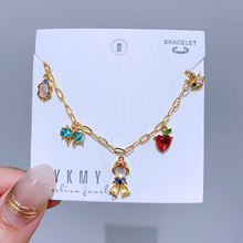 �羳��������С��������Ů ͭ��14K���ɫ�ʯ��Ʒ����
