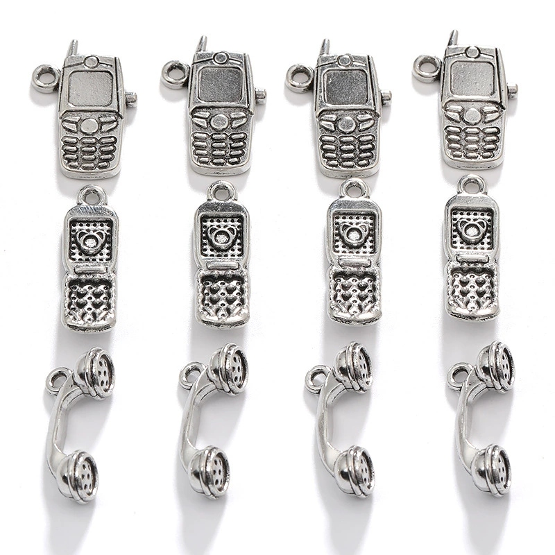 Заводская прямая продажа аксессуаров для ювелирных украшений из цинкового сплава в ретро стиле, подвеска для телефона DIY A800935