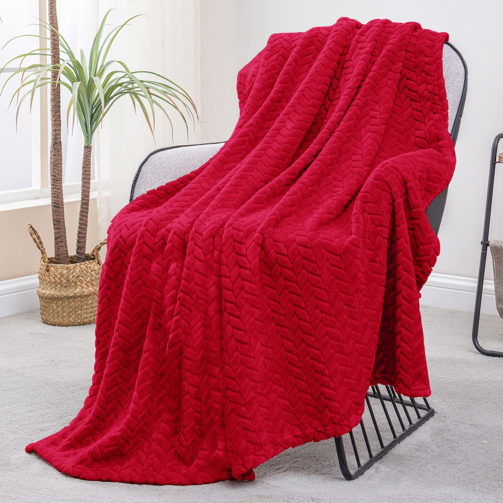 SKU-36-Red Throw ( 50x70 IN ).
