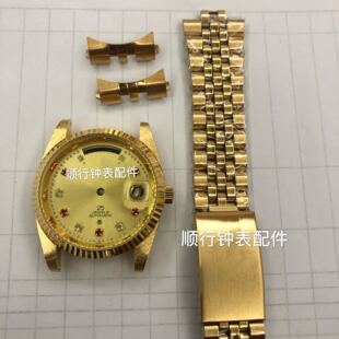 Watch Accessories Inge Case for 2834 2836 2846 Movement Case Full Gold Gold Disc Case