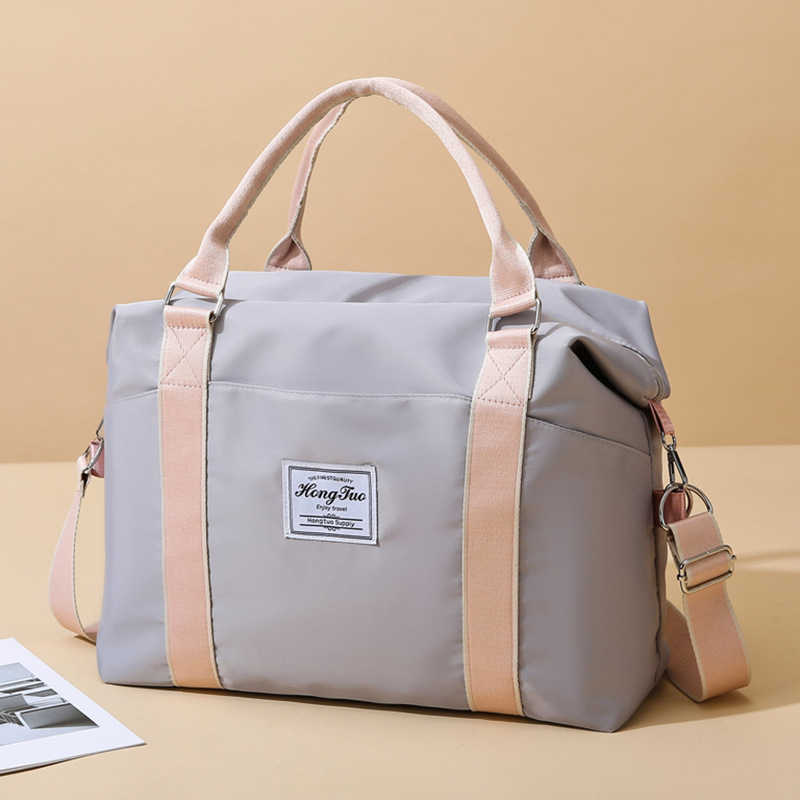 Bolsa a prueba de salpicaduras, bolsa de viaje ligera y simple, bolsa de yoga de gran capacidad, bolsa deportiva de ocio femenina, bolsa de fitness image 5