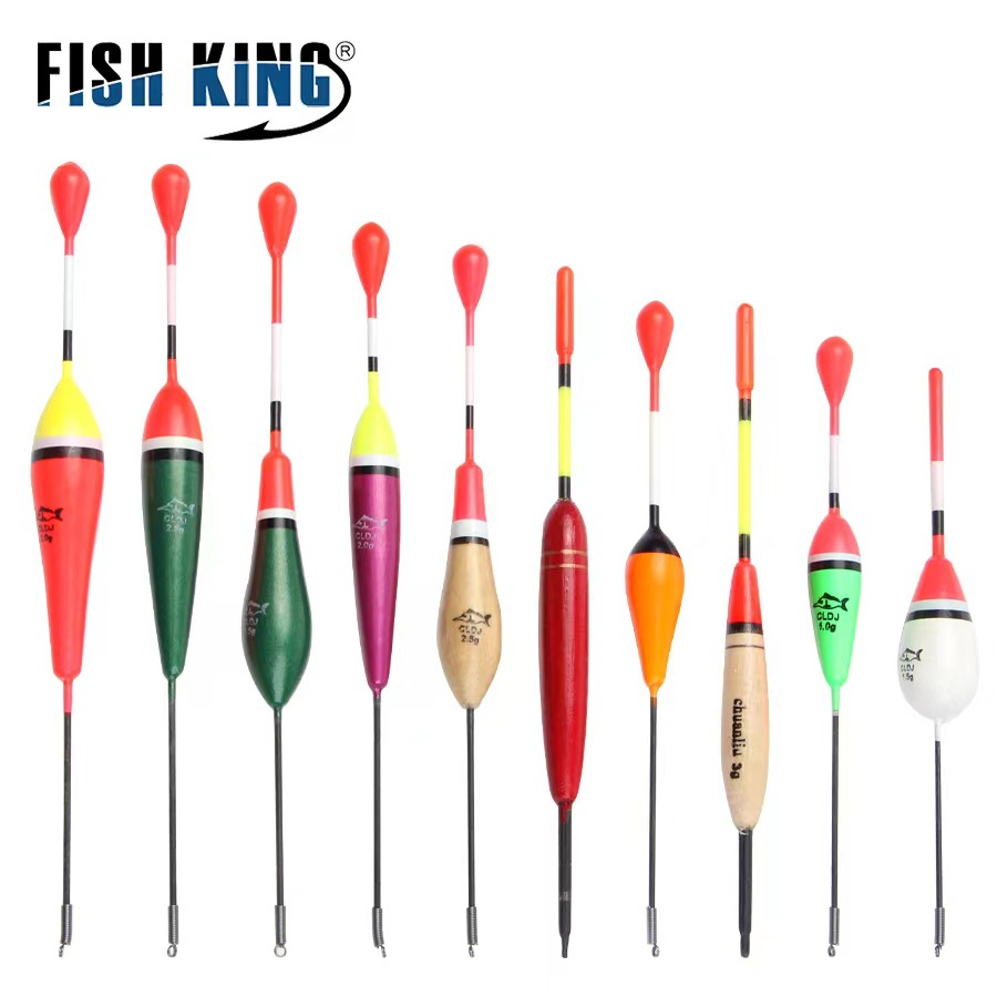FISHKING flotador 10 peces flotador de pesca de roca balsa abeto tiro largo pesca en el mar llamativo venta al por mayor transfronteriza