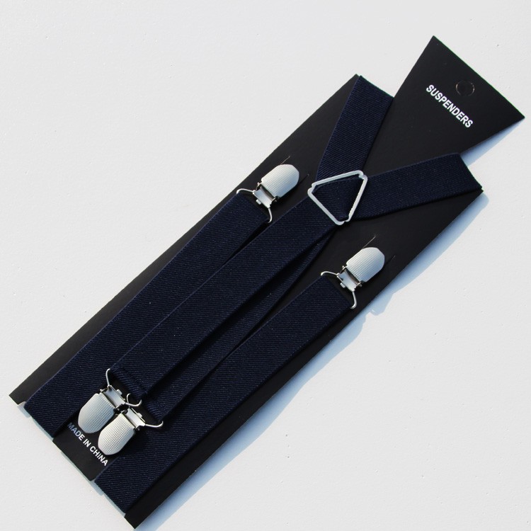 Unisex cuatro-clip Cruz suspender pantalones suspender clip adulto cinta elástica suspender para los ancianos