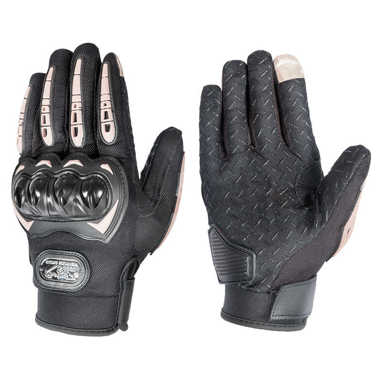 Pantalla táctil de primavera y verano motocicleta Knight guantes anti-caída de la cáscara dura de protección off-road guantes