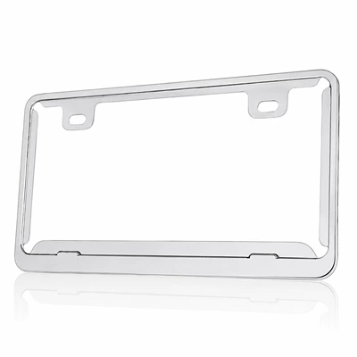 Japanese Number Frame License Plate Holder License Plate Frame Foreign License Plate Frame Development Cross-Border License Plate Frame Stainless Steel License Plate Holder (License plate holder/license plate holder) - stainless-steel-b-grade-natural-finish
