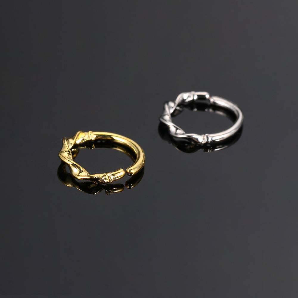 Simple Style Classic Style Geometric Copper Inlay Rhinestones Nose Ring Nose Pin display picture 6