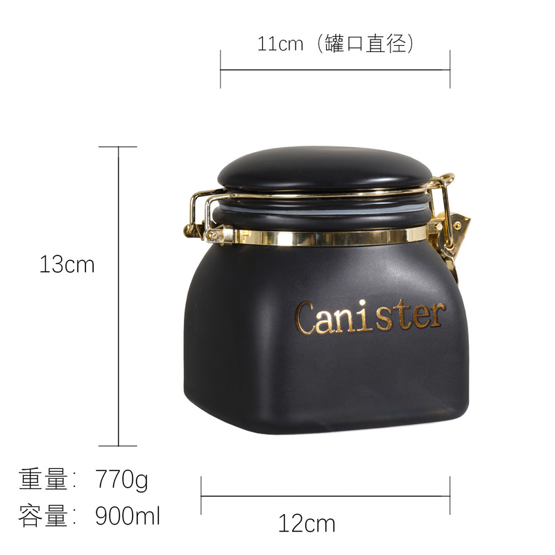 潮州陶磁器貯蔵缶に間食を入れて五穀雑穀密封缶家庭用高颜値大容量を収納する|undefined