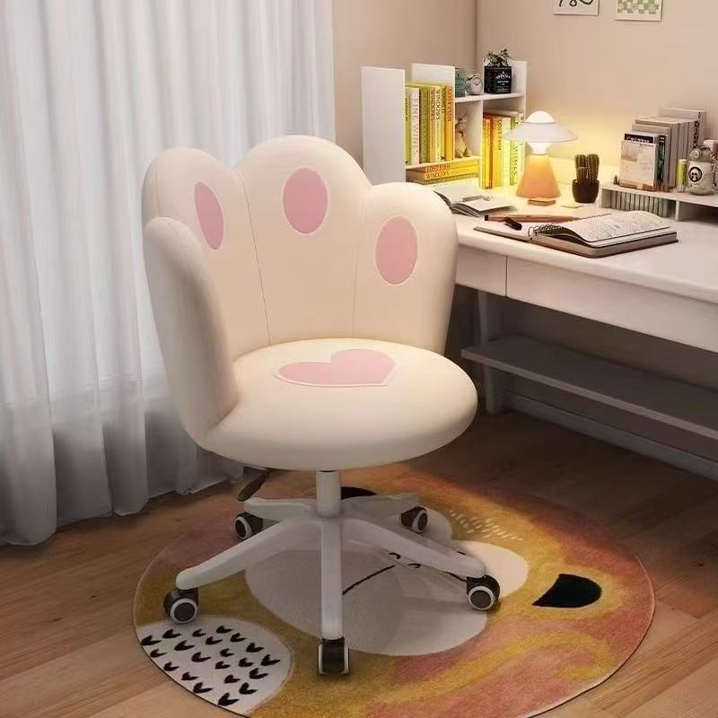 Cute Computer Chair for Girls, Bedroom Dormitory Swivel Lift Backrest Chair, Internet Celebrity Makeup Chair, Desk Chair Cute Computer Chair for Girls, Bedroom Dormitory Swivel Lift Backrest Chair, Internet Celebrity Makeup Chair, Desk Chair