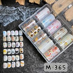ネイル新商品韓風ins格紋砕花小動物盛り合わせ転写紙手描き要素転写紙