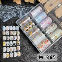 Маникюр новый корейский стиль ins клетчатый цветок лоскутное шитькая бумага для передачи бумаги ручная роспись элементов для передачи бумаги