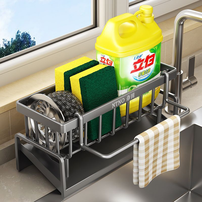 耐百邦キッチン収納ラックスポンジ水切りラック蛇口洗い流しシンク食器洗い布収納ラック|undefined