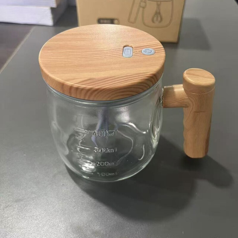 新しい全自動ガラスミキシングカップコーヒーカップ家庭用飲料カップ充電オフィスウォーターカップ耐熱シェーカーカップ|undefined