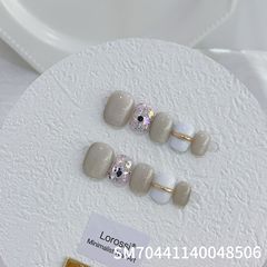 SM70441140048506高端手工穿戴甲广州源头工厂亮片爆闪ins风法式