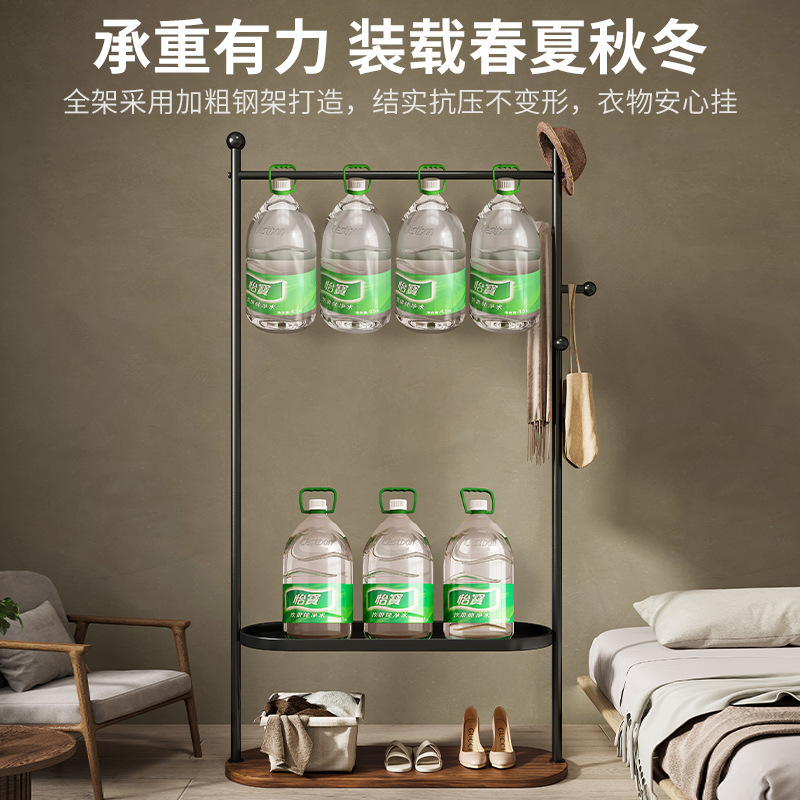 Perchero de piso a techo dormitorio de lujo ligero de alta gama 2023 nuevo estilo perchero de ropa perchero interior para el hogar