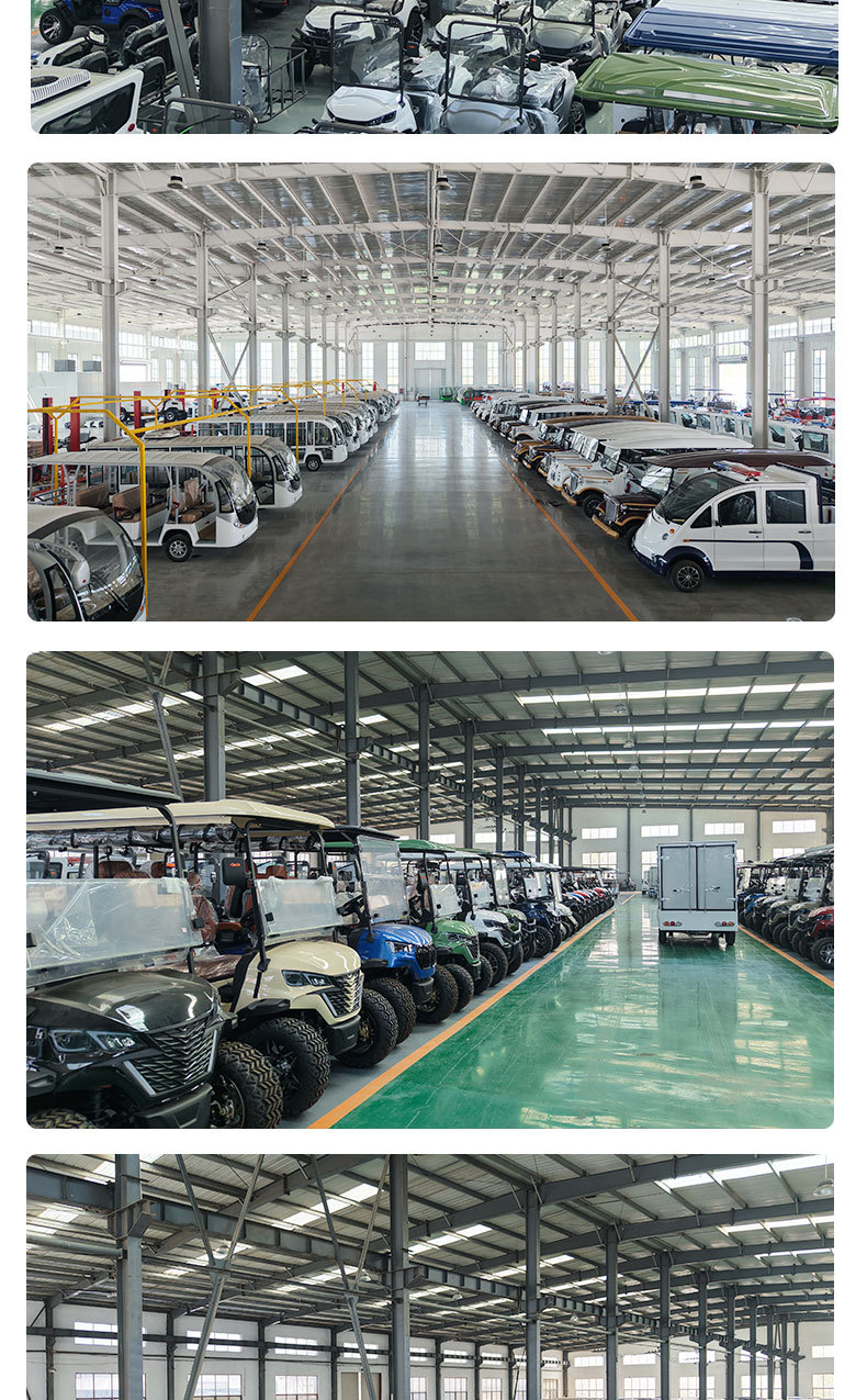 Electric golf cart for scenic areas, parks, and amusement parks, 8-seater electric sightseeing vehicle