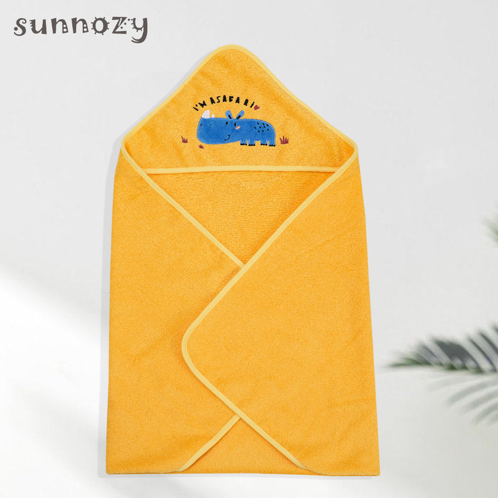 Toalla de baño de bebé de algodón suave bordado súper absorbente Toalla de capa con capucha europea y americana Toalla de baño usable fábrica al por mayor