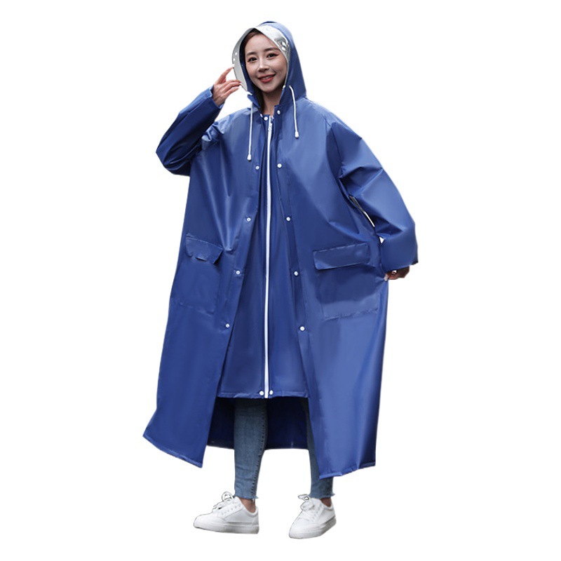 レインコート 男女兼用 ロング 全身 防雨 電池 車 一人用 ワンピース 大人用 防雨ポンチョ