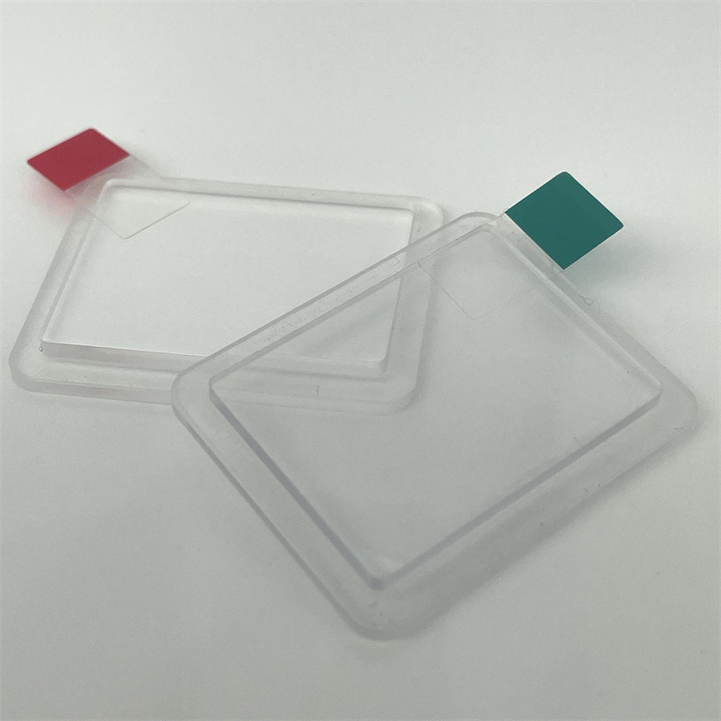 CNC精雕加工PMMA透明/茶色视窗镜片，切割台阶并背胶，可带易撕贴