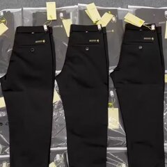 高級デザイン感アメリカのカジュアルスーツのワイドパンツ