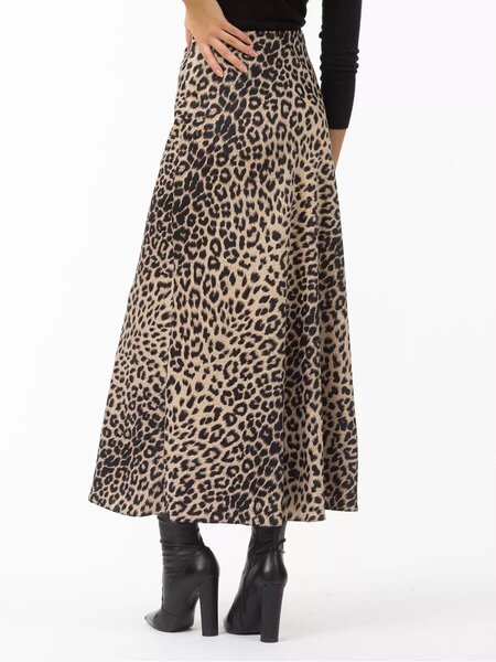 silky long skirt