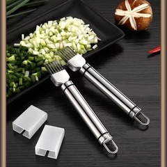 New stainless steel scallion chopper onion slicer kitchen grater large scallion home chive stringing knife multi-functional slicer grater