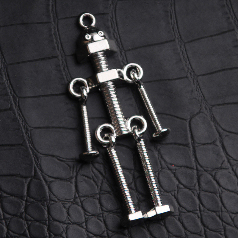 Couple's Party Accessories Punk Screw Robot Trendy Ins Hip-Hop Style Sweater Pendant Unisex European and American Necklace