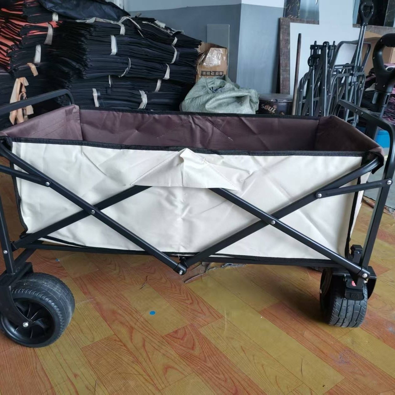 Carro de camping plegable al aire libre, carro plano portátil, carro de remolque, tabla de elevación, carro de cabina, carro pequeño