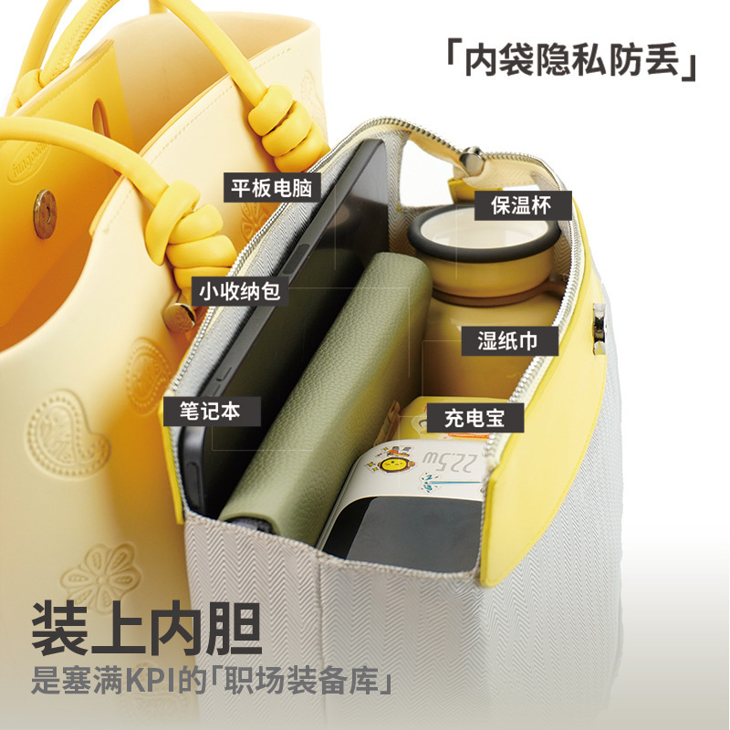 fungoofun梵高范腰果花包可爱大容量托特包防水防污通勤单肩包包|undefined