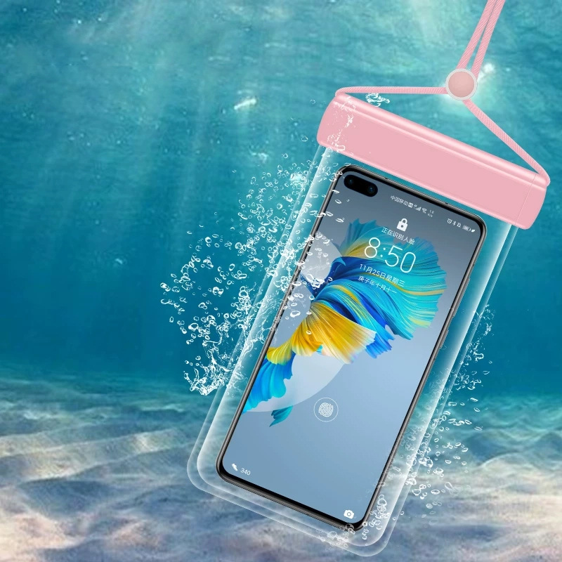 Mobile Phone Waterproof Bag Diving Sleeve Swimming Underwater Shooting Touchscreen Rainproof Transparent Takeaway Rider Equipment Mobile Phone Sleeve