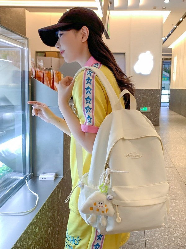 日本インカジュアルキャンパス小さなスクールバッグ女子中学生大学生バックパック軽量防水旅行バックパックトレンディ|undefined