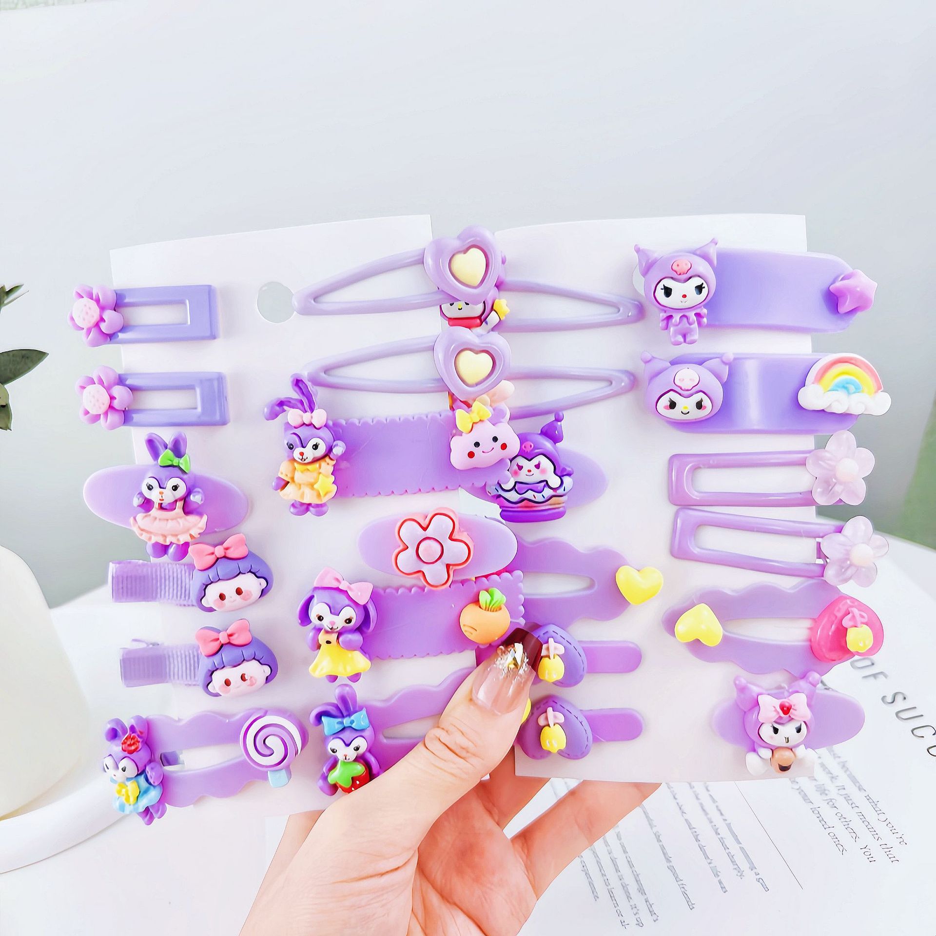 Niños lindos dibujos animados Kolomi clip para el cabello bebé BB clip clip para el cabello de la niña lateral frange clip para el cabello de la niña