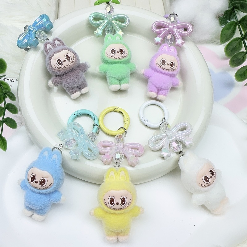 かわいい漫画の動物キーホルダー樹脂ペンダントライブブラインドバッグかわいい diy アクセサリーカップル親友キーホルダー|undefined