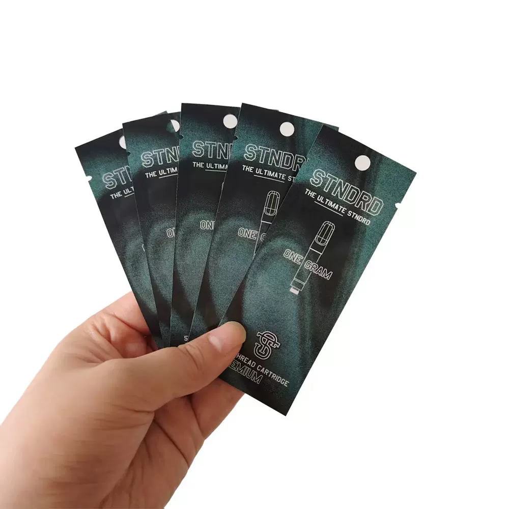 定制哑面印刷烟草小袋铝箔复合包装食品袋带挂孔