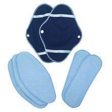 跨境新款摇粒绒水洗卫生巾套装 循环使用可洗产妇无香味卫生巾垫