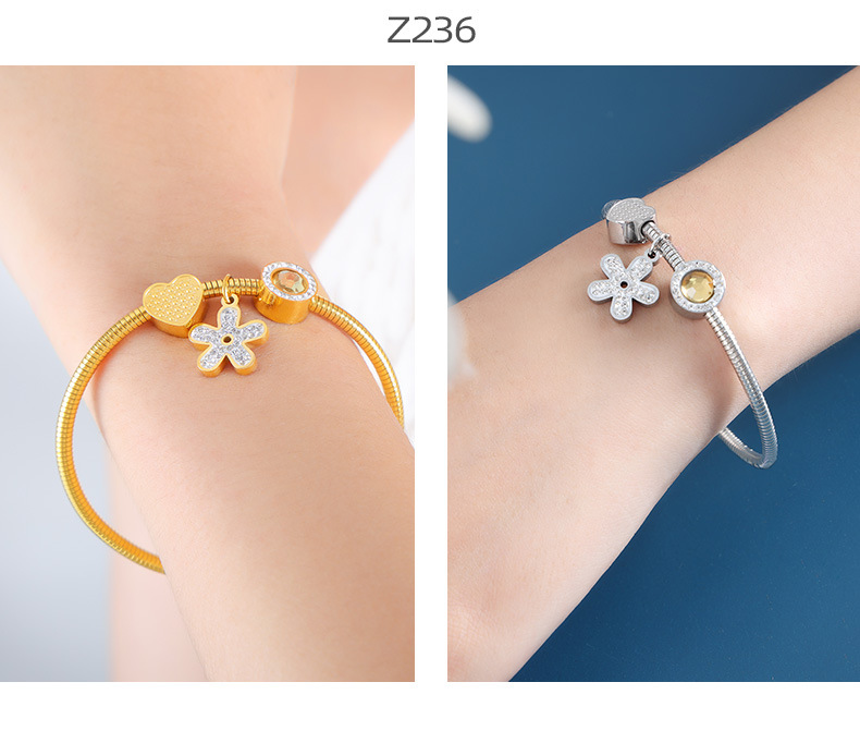 Pendant Bracelet Set Magnetic Attraction Titanium Steel Bangles_voghion.com