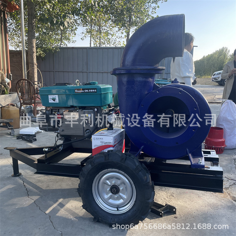 河道抽水大流量12寸抽水泵 市政防汛排涝柴油水泵 免加饮水自吸泵