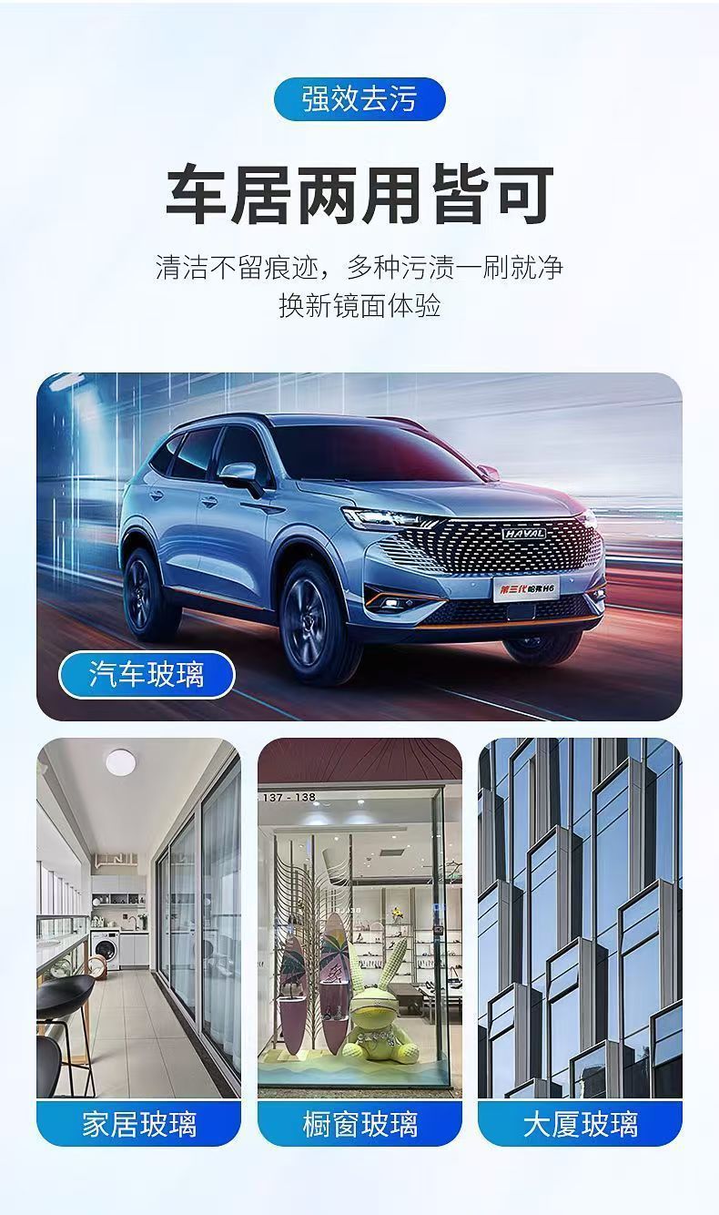 Car Glass Water Antifreeze for Winter Temperatures Below -40 Degrees, All-Season Universal Car Use, Summer Wiper Fluid Oil Film Remover