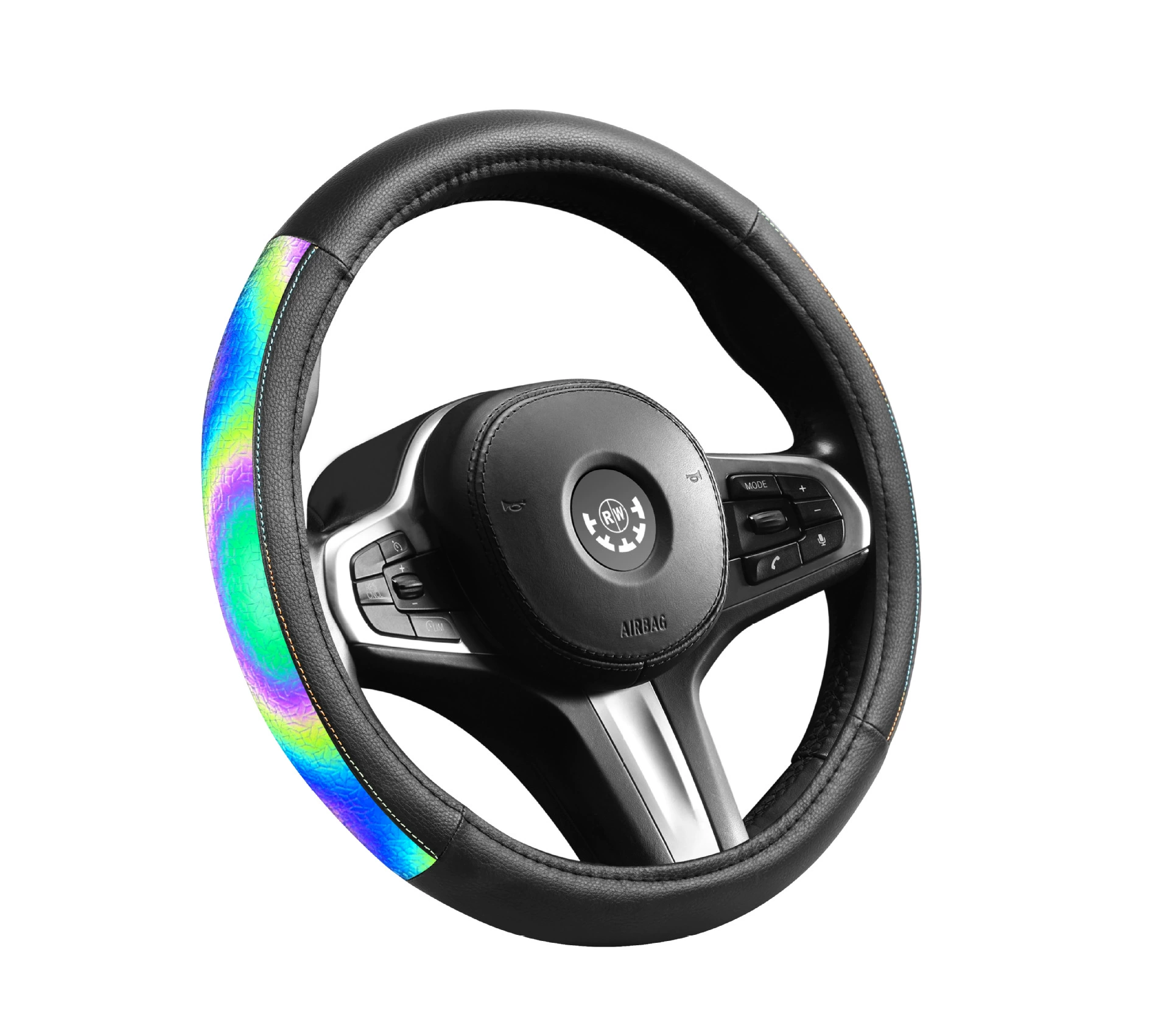 Новая лазерная кожаная вставка стиль ленты антислип и грязеустойчивые автомобильные чехлы для рулевого колеса